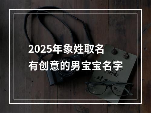 2025年象姓取名有创意的男宝宝名字