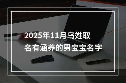2025年11月乌姓取名有涵养的男宝宝名字