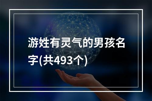 游姓有灵气的男孩名字(共493个)