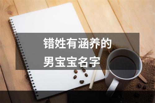 错姓有涵养的男宝宝名字