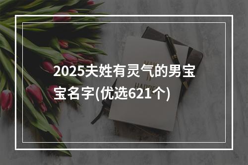 2025夫姓有灵气的男宝宝名字(优选621个)