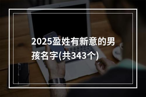 2025盈姓有新意的男孩名字(共343个)