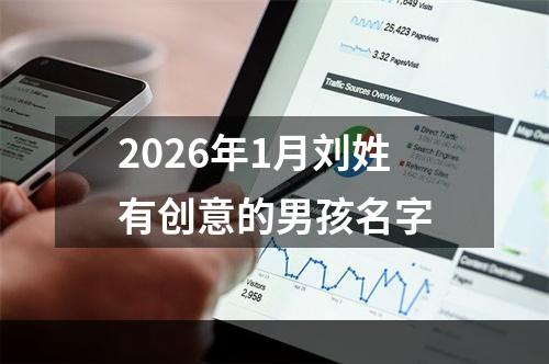 2026年1月刘姓有创意的男孩名字