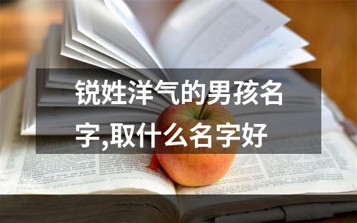 锐姓洋气的男孩名字,取什么名字好