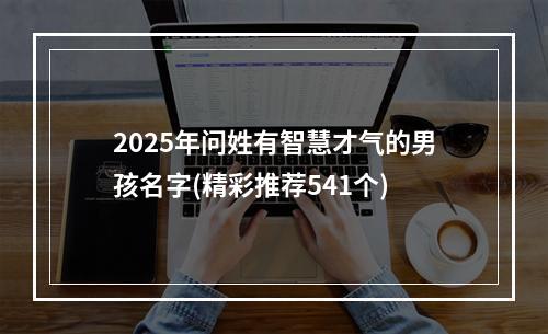 2025年问姓有智慧才气的男孩名字(精彩推荐541个)