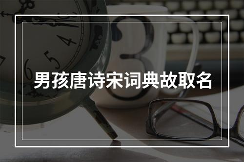 男孩唐诗宋词典故取名