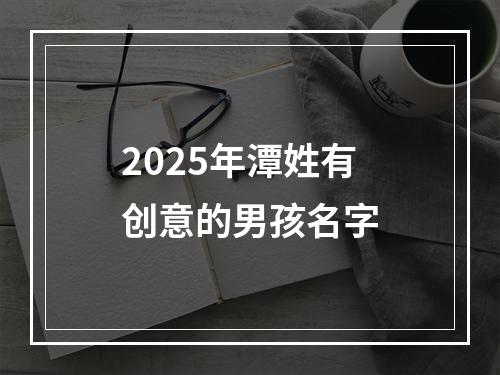 2025年潭姓有创意的男孩名字