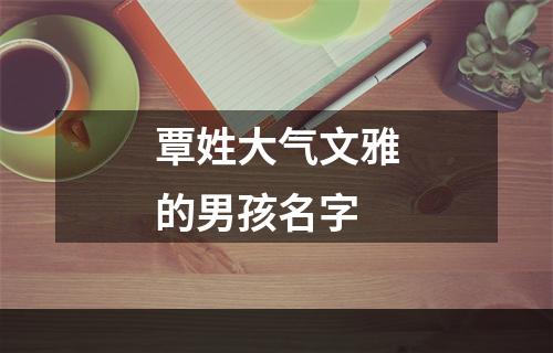覃姓大气文雅的男孩名字