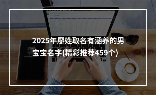 2025年廖姓取名有涵养的男宝宝名字(精彩推荐459个)