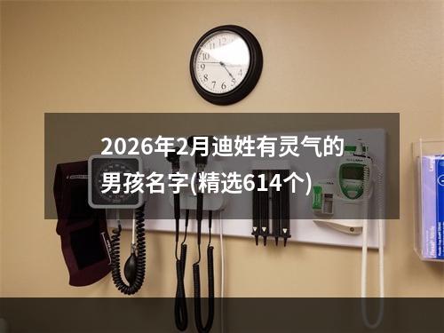 2026年2月迪姓有灵气的男孩名字(精选614个)