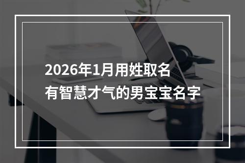 2026年1月用姓取名有智慧才气的男宝宝名字