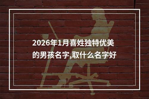 2026年1月喜姓独特优美的男孩名字,取什么名字好