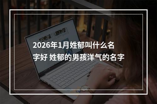 2026年1月姓郁叫什么名字好 姓郁的男孩洋气的名字