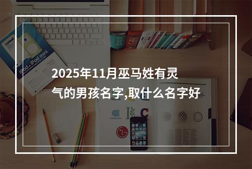 2025年11月巫马姓有灵气的男孩名字,取什么名字好