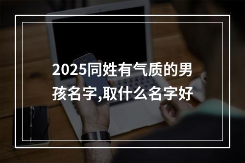 2025同姓有气质的男孩名字,取什么名字好