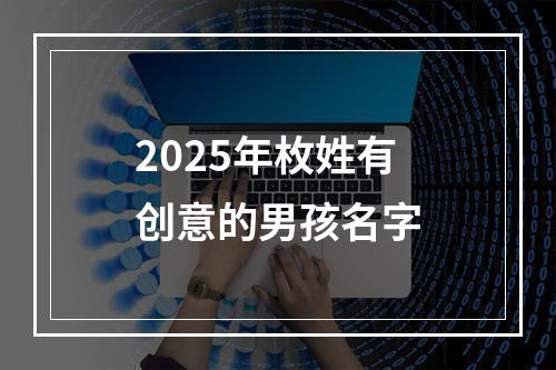 2025年枚姓有创意的男孩名字