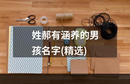 姓郝有涵养的男孩名字(精选)