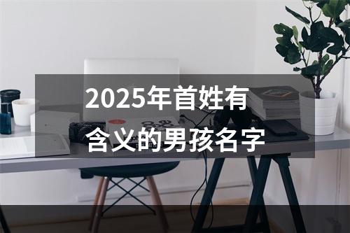 2025年首姓有含义的男孩名字