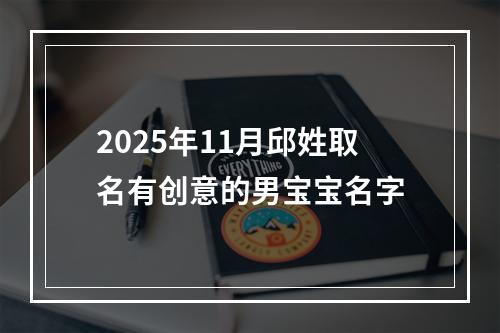 2025年11月邱姓取名有创意的男宝宝名字
