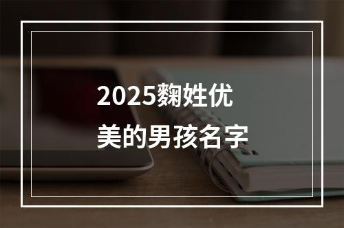 2025麴姓优美的男孩名字