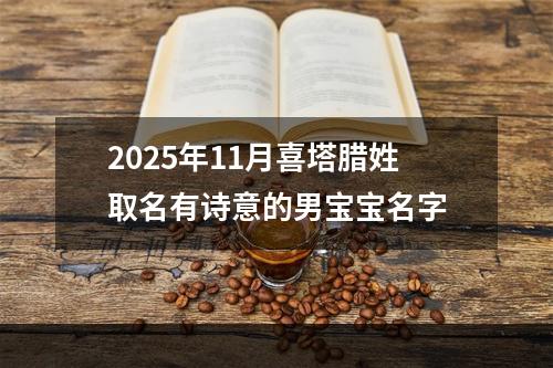 2025年11月喜塔腊姓取名有诗意的男宝宝名字