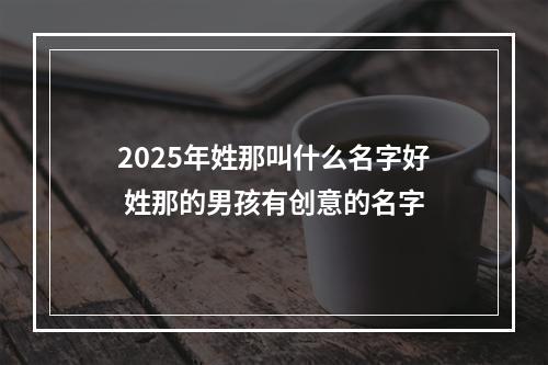 2025年姓那叫什么名字好 姓那的男孩有创意的名字