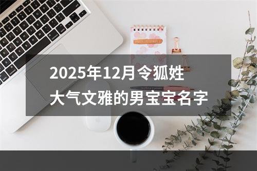 2025年12月令狐姓大气文雅的男宝宝名字