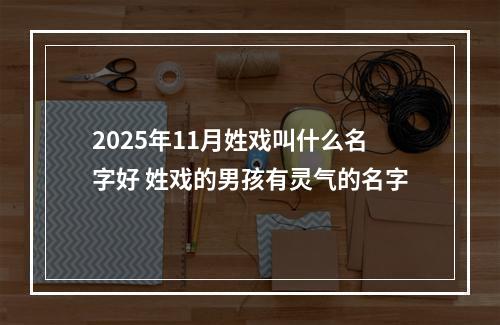 2025年11月姓戏叫什么名字好 姓戏的男孩有灵气的名字