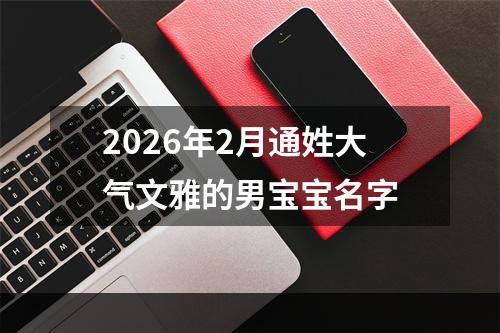 2026年2月通姓大气文雅的男宝宝名字