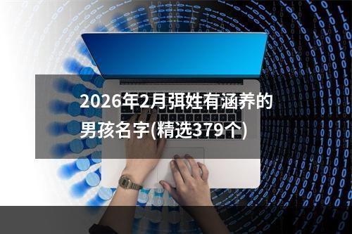 2026年2月弭姓有涵养的男孩名字(精选379个)