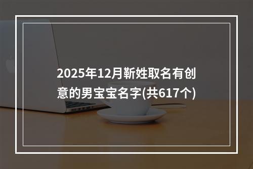 2025年12月靳姓取名有创意的男宝宝名字(共617个)
