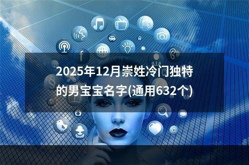 2025年12月崇姓冷门独特的男宝宝名字(通用632个)