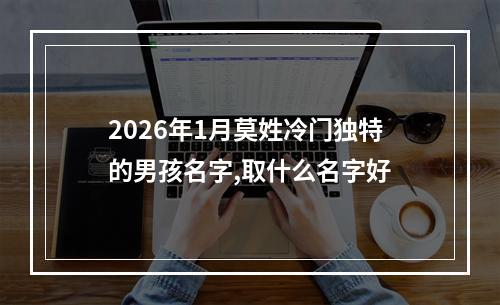 2026年1月莫姓冷门独特的男孩名字,取什么名字好