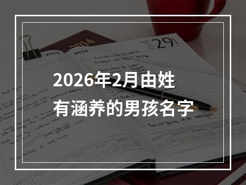 2026年2月由姓有涵养的男孩名字