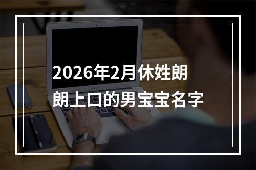 2026年2月休姓朗朗上口的男宝宝名字