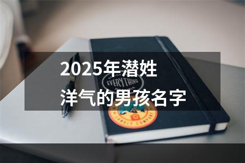 2025年潜姓洋气的男孩名字
