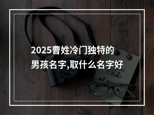 2025曹姓冷门独特的男孩名字,取什么名字好