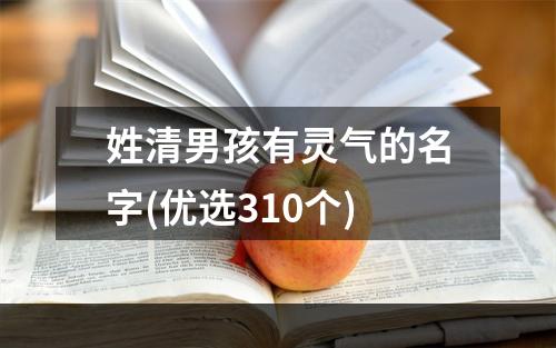 姓清男孩有灵气的名字(优选310个)