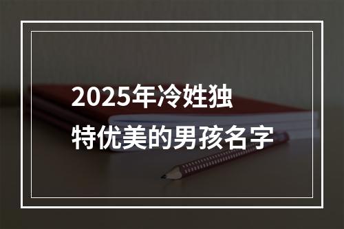 2025年冷姓独特优美的男孩名字