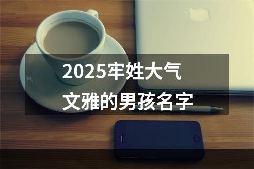 2025牢姓大气文雅的男孩名字