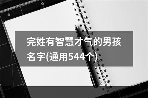 完姓有智慧才气的男孩名字(通用544个)