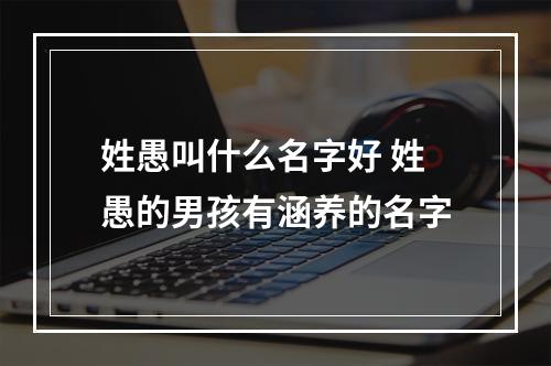 姓愚叫什么名字好 姓愚的男孩有涵养的名字