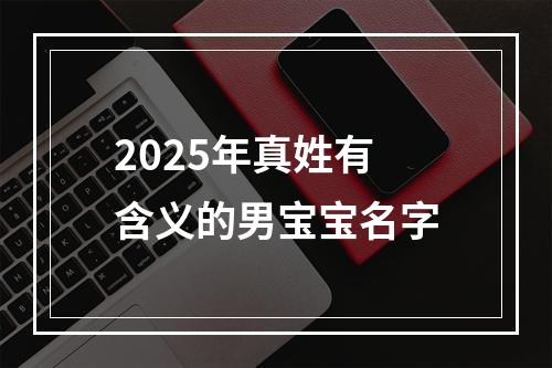 2025年真姓有含义的男宝宝名字