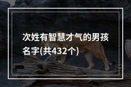 次姓有智慧才气的男孩名字(共432个)
