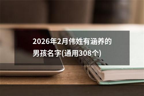 2026年2月伟姓有涵养的男孩名字(通用308个)