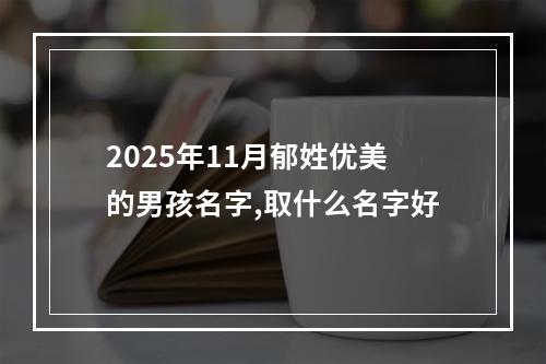 2025年11月郁姓优美的男孩名字,取什么名字好