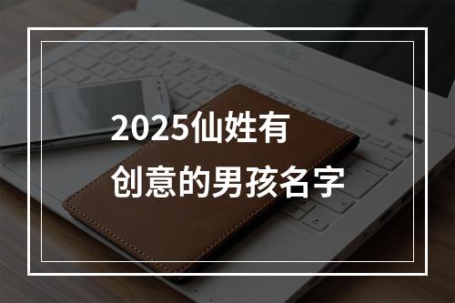 2025仙姓有创意的男孩名字