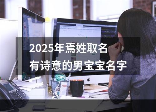 2025年焉姓取名有诗意的男宝宝名字