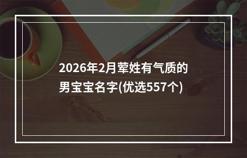 2026年2月荤姓有气质的男宝宝名字(优选557个)