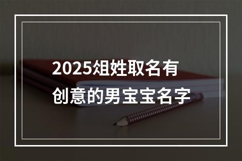 2025俎姓取名有创意的男宝宝名字